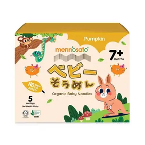 Mì Bí Đỏ Hữu Cơ Cho Bé, Organic Baby Noodles, Pumpkin, 7+ Tháng (200g) - MEN NO SATO